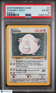 2000 Pokemon Game Base II Chansey Holo Base II PSA 6 #3