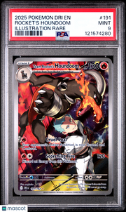 2025 Pokemon Dri Destined Rivals Rocket's Houndoom Illustration Rare PSA 9 #191