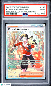 2025 Pokemon Dri EN-Destined Rivals Ethan's Adventure Special Illustration Rare PSA 9 #236
