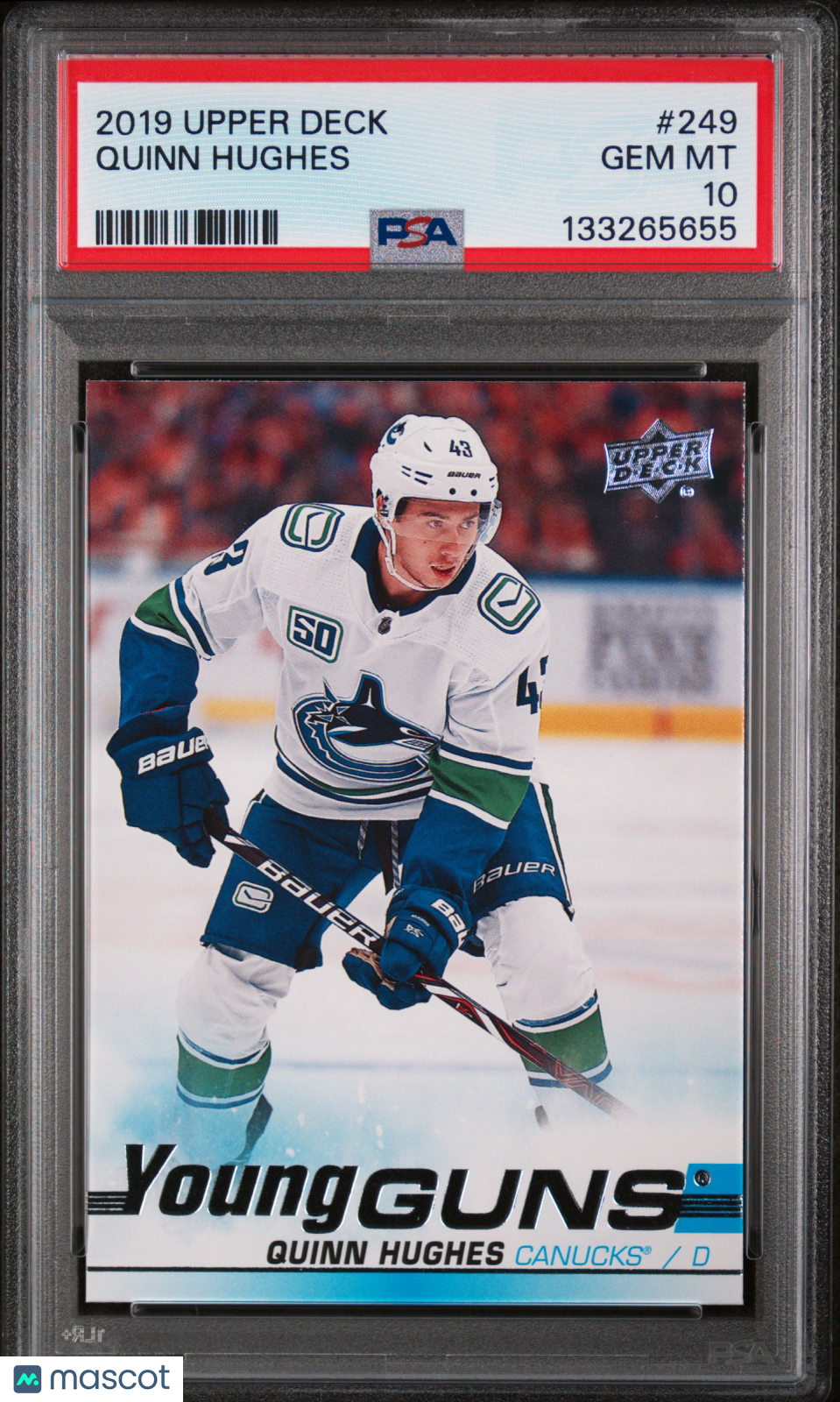 Quinn Hughes 2019 Upper Deck #249 PSA 10