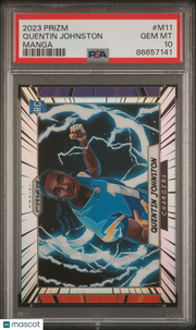 Quentin Johnston 2023 Panini Prizm Manga #M11 PSA 10