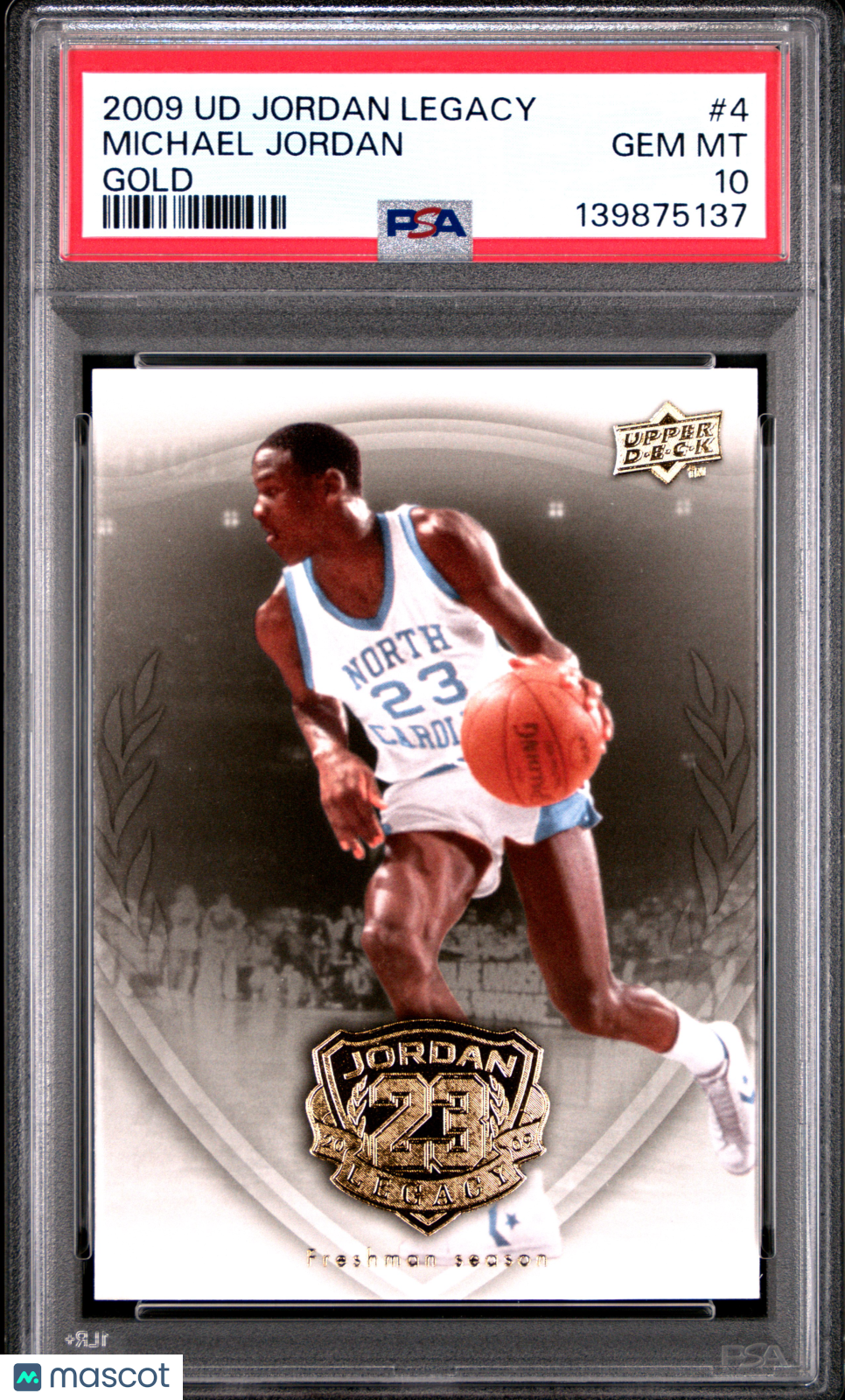 Michael Jordan 2009 Upper Deck Jordan Legacy Gold #4 PSA 10