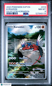 2023 Pokemon SVP EN-SV Black Star Promo Koraidon Svi PC Etb-Koraidon PSA 8 #014