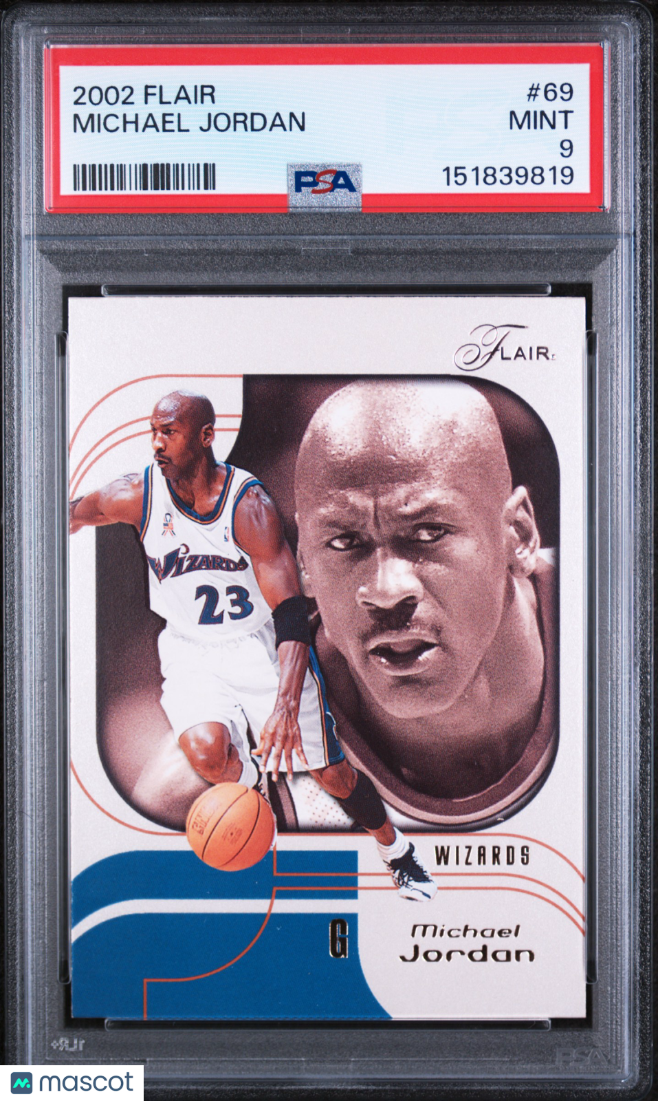Michael Jordan 2002 Flair #69 PSA 9