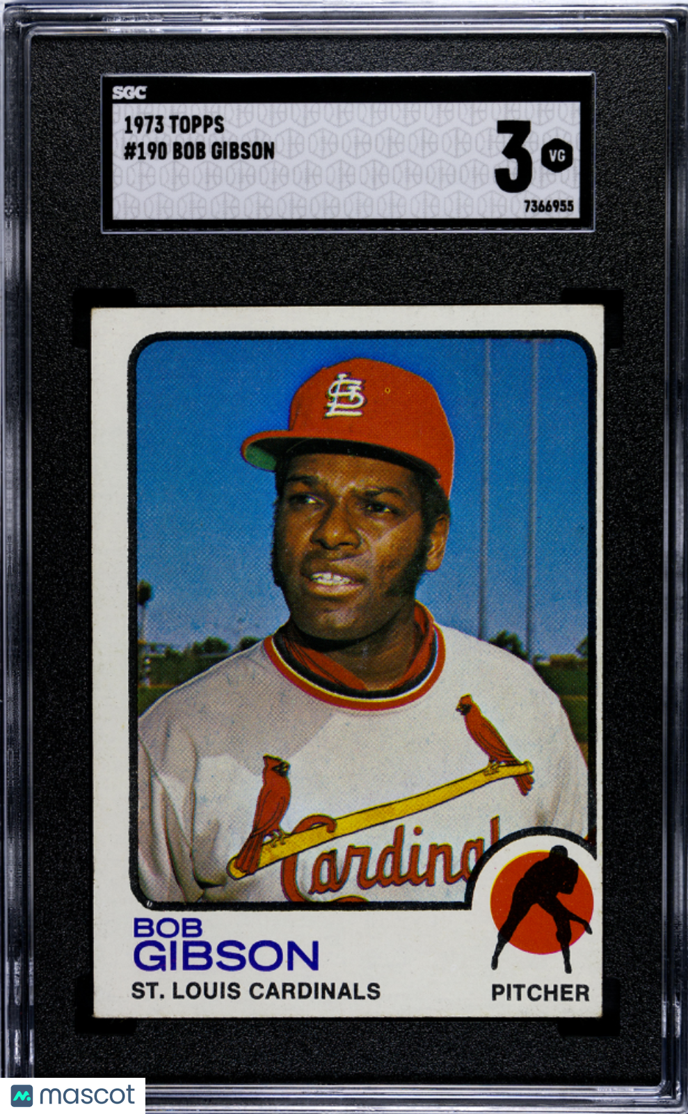 Bob Gibson 1973 Topps #190 SGC 3