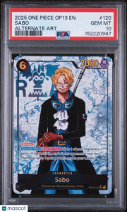 2025 One Piece Op13-Carrying On His Will Sabo Alternate Art PSA 10 #120