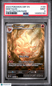 2023 Pokemon Obf EN-Obsidian Flames Ninetales Illustration Rare PSA 9 #199