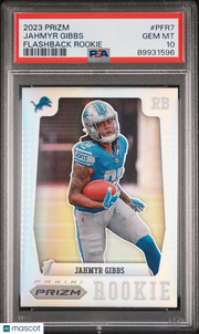 Jahmyr Gibbs 2023 Panini Prizm Prizm Flashback Rookie #PFR7 PSA 10