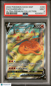 2022 Pokemon Swsh Black Star Promo Charizard V Ultra-Premium Collection Fa PSA 9 #260