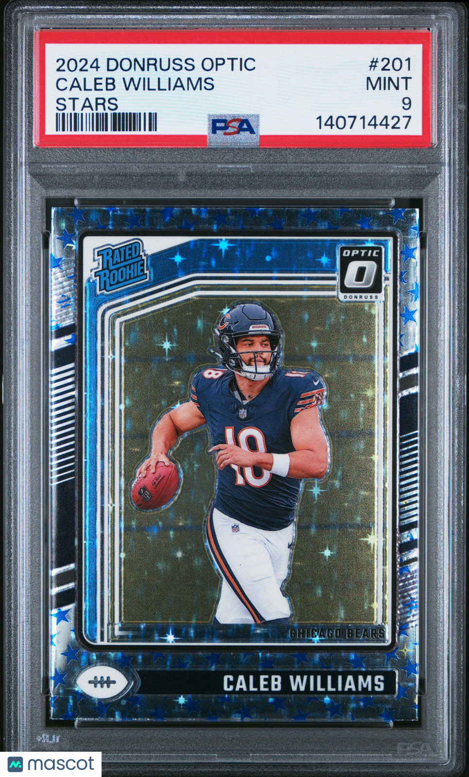 Caleb Williams 2024 Panini Donruss Optic #201 Stars PSA 9