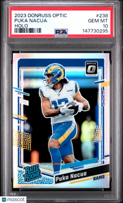 Puka Nacua 2023 Panini Donruss Optic #238 Holo PSA 10