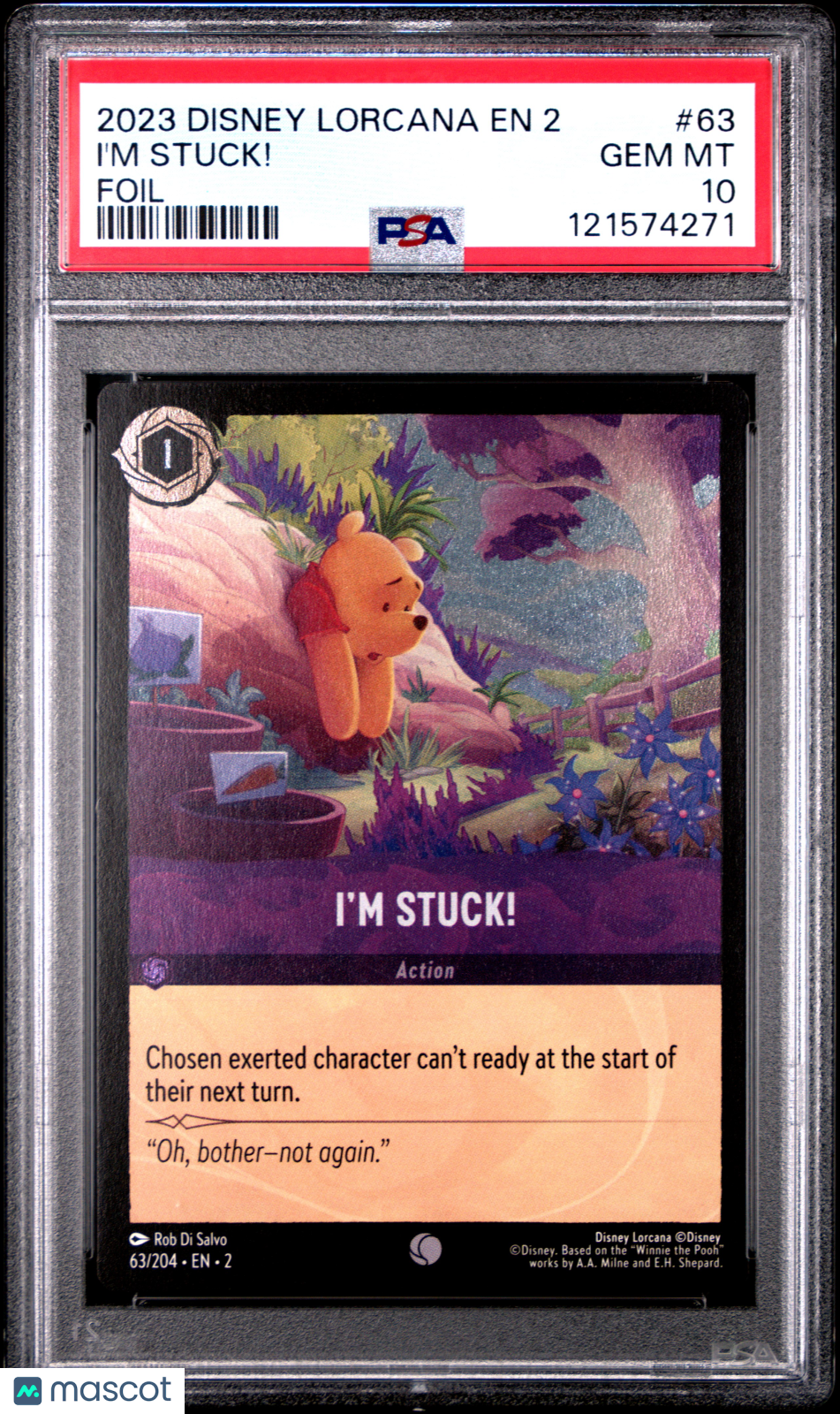 2023 Disney Lorcana EN 2-Rise Of The Floodborn I'm Stuck! Foil PSA 10 #63