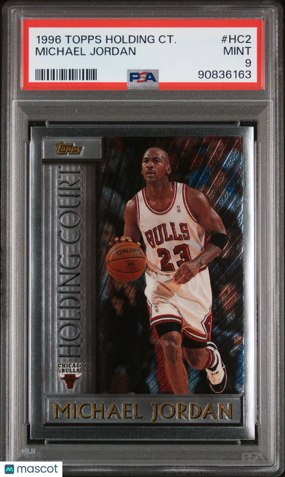 Michael Jordan 1996 Topps Holding Court #HC2 PSA 9