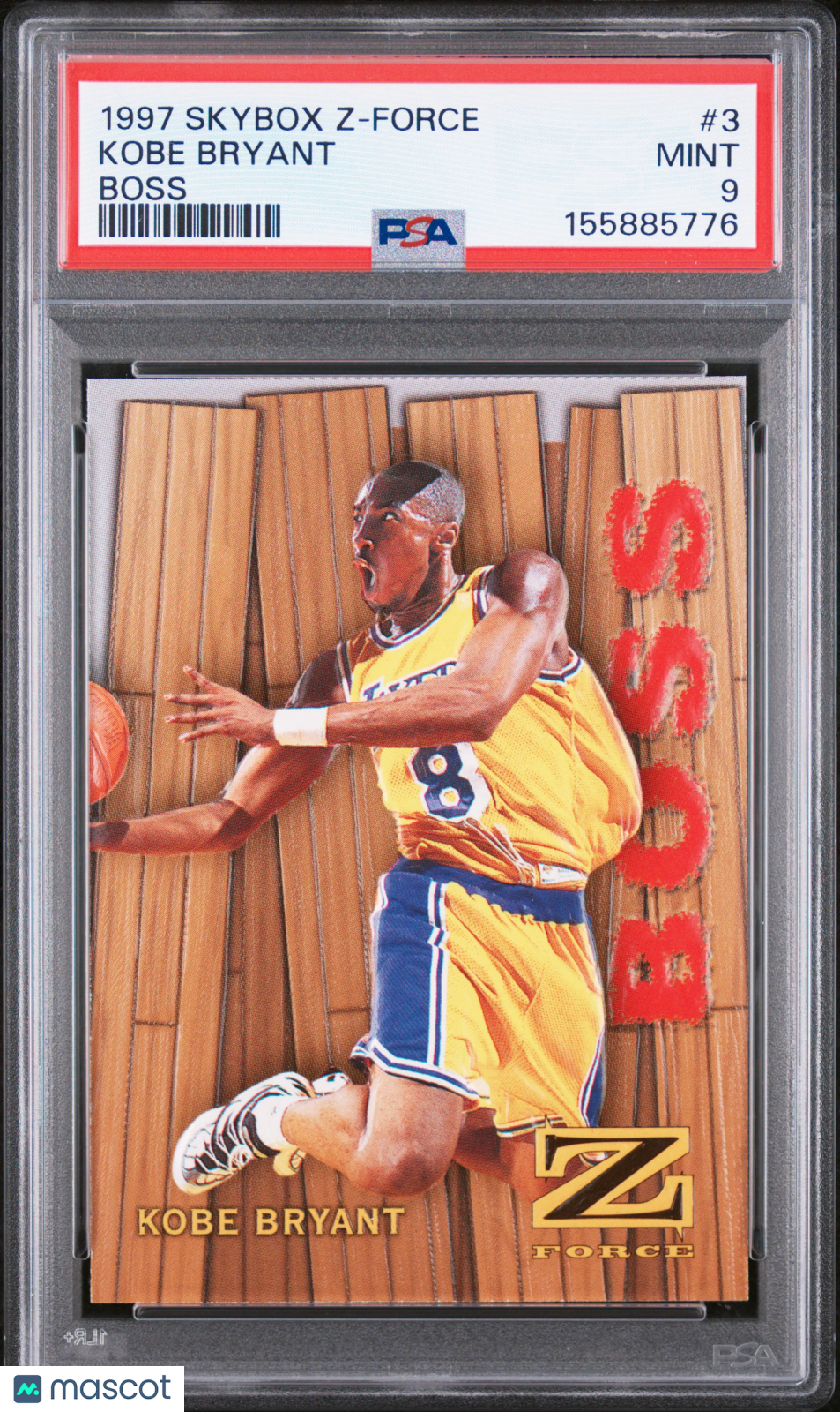 Kobe Bryant 1997 Skybox Z-Force Boss #3 PSA 9