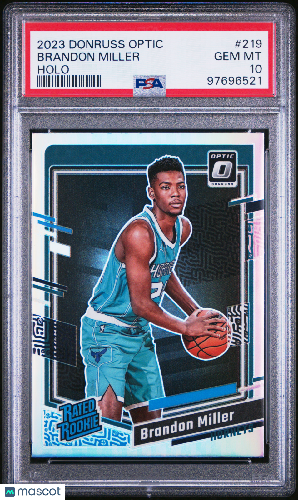 Brandon Miller 2023 Panini Donruss Optic #219 Holo PSA 10