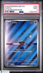 2023 Pokemon Obf EN-Obsidian Flames Cleffa Illustration Rare PSA 9 #202