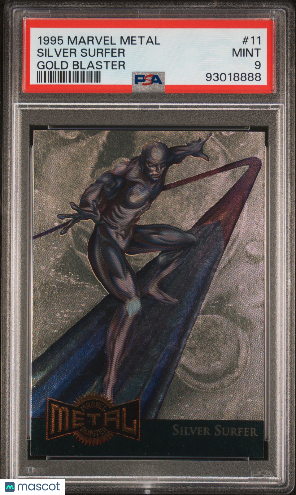1995 Marvel Metal Metal Blaster Silver Surfer #11 PSA 9