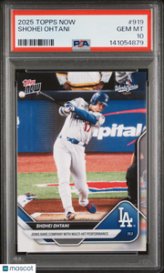 Shohei Ohtani 2025 Topps Now #919 PSA 10