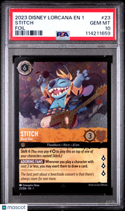 2023 Disney Lorcana EN 1-The First Chapter Stitch Foil PSA 10 #23