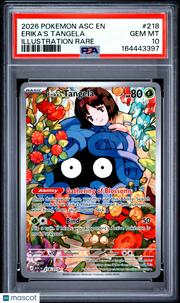 2026 Pokemon Asc EN-Ascended Heroes Erika's Tangela Illustration Rare PSA 10 #218