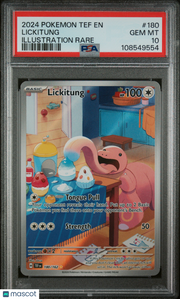2024 Pokemon Tef EN-Temporal Forces Lickitung Illustration Rare PSA 10 #180