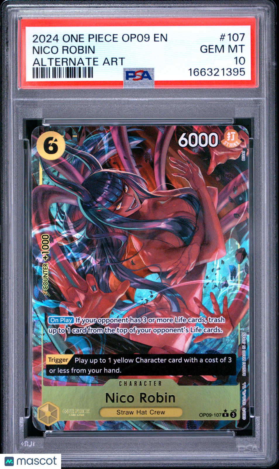 2024 One Piece Op09-Emperors In The New World Nico Robin Alternate Art PSA 10 #107