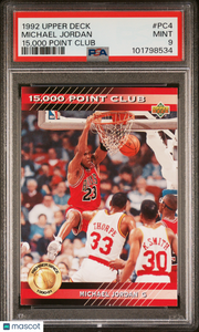 Michael Jordan 1992 Upper Deck 15,000 Point Club #PC4 PSA 9