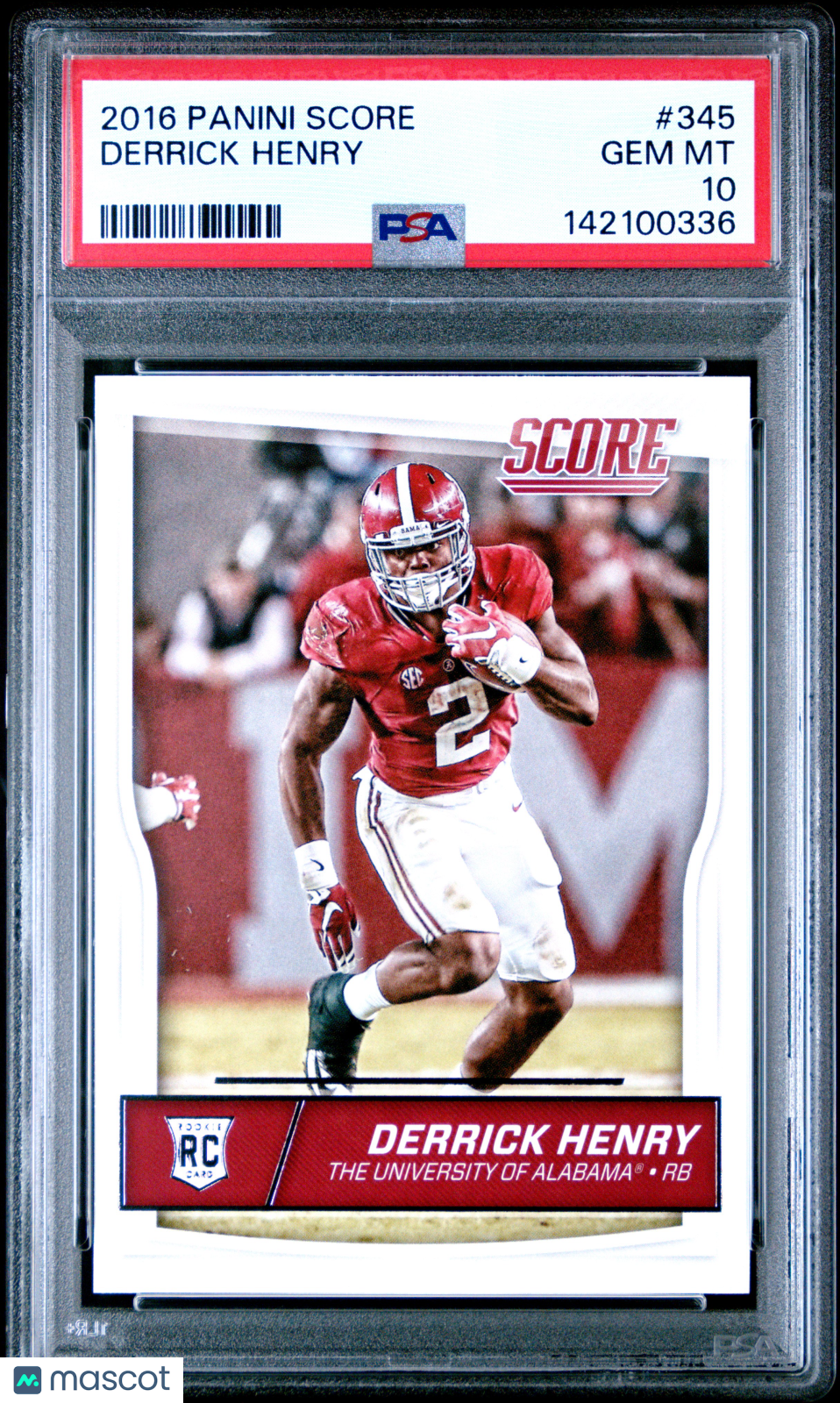 Derrick Henry 2016 Panini Score #345 PSA 10