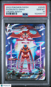 2023 Pokemon Sword And Shield Crown Zenith Deoxys VMAX Crown Zenith PSA 10 #GG45