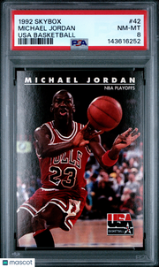 Michael Jordan 1992 Skybox Usa Basketball #42 PSA 8